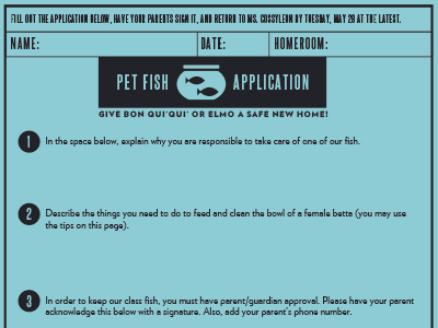 Pet Fish Application