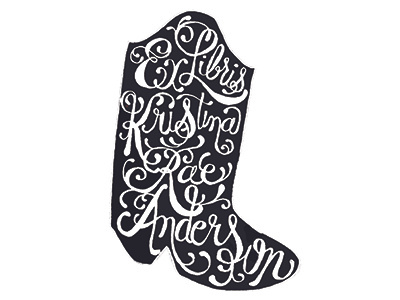 Boot Type Rough boot cowboy boot flourishes handlettering lettering lettering typography