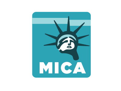 MICA logo america liberty logo statue statue of liberty