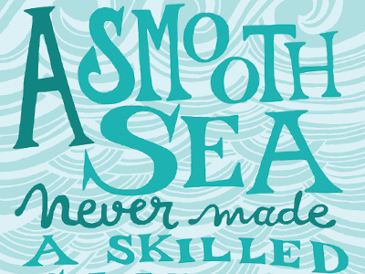 Sailor hand lettering handlettering sailor type waves