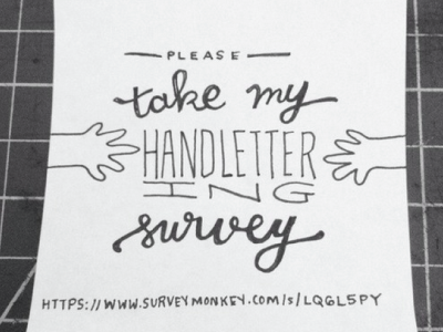 Handlettering Survey design graphicdesign hand lettering handlettering help lettering