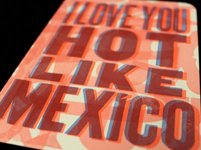 Gaga Inspired Valentine card design graphic deisgn lady gaga letterpress typography valentine wood type