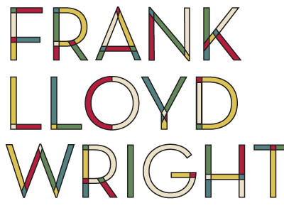 Frank Lloyd Wright design graphic design type typography