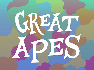 Great Apes hand lettering handdrawn handlettering lettering pattern type typography wip