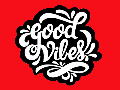 Good Vibes hand lettering handdrawn handlettering lettering type typography