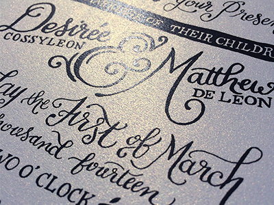 Shimmer cursive hand lettering hand lettering handlettering invite lettering script wedding