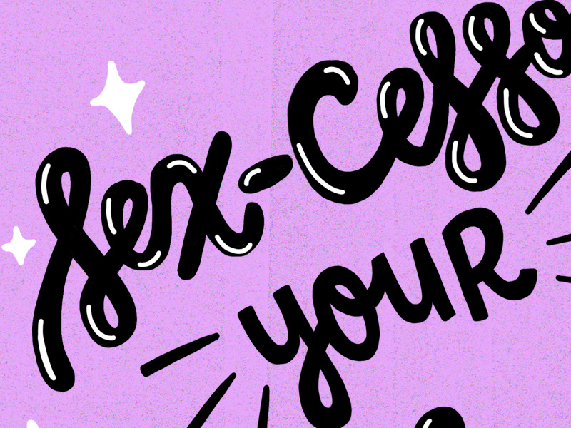 Squeaky Type hand-lettering sex cursive hand lettering lettering handlettering