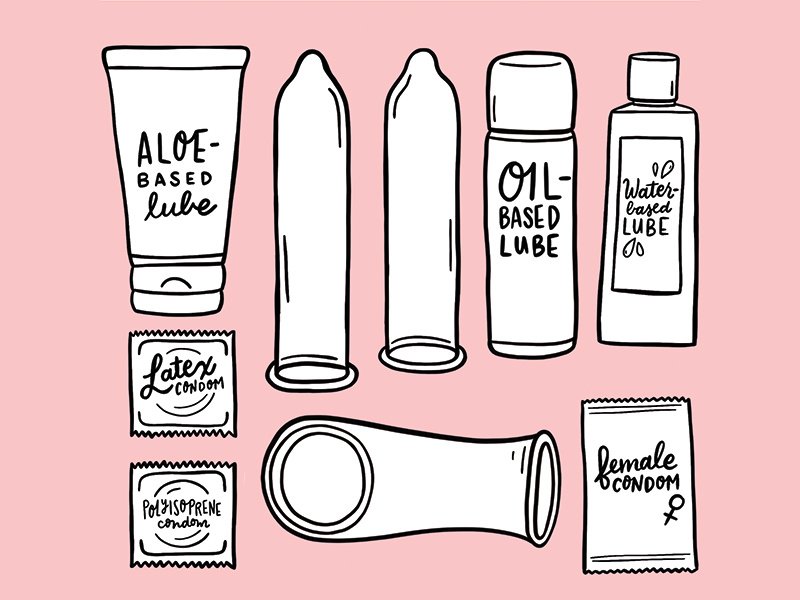 cute contraception illos illustration