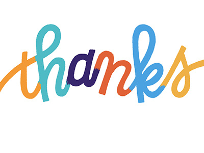 Thanks cursive script hand lettering handlettering letter