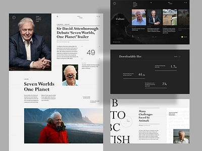 Dynasties - Sir David Attenborough art biography david attenborough design documentary dynasties format ui ux web website