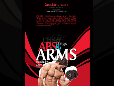 Flyer for GoodLife Fitness