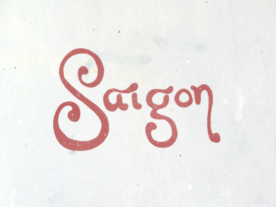 Saigon art artwork creative design graphic design graphics hand drawn lettering photoshop saigon typography