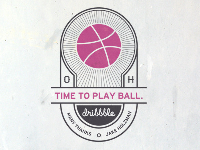 Time To Play Ball art artwork basketball circle creative design draw drawing graphic design graphics illustrator lettering line photoshop thank you typography vector