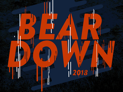 Beardown bears chicago chicago bears da bears football graphic design nfl sports sports design