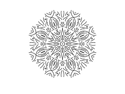 mandala_1 bangladesh culture digital graphic design illustraion illustrator mandala minimalistic traditional