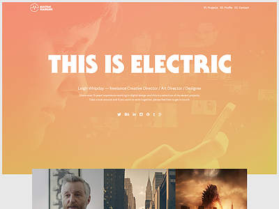 Electric Mainline art direction creative direction design designer freelance grid layout portfolio responsive website