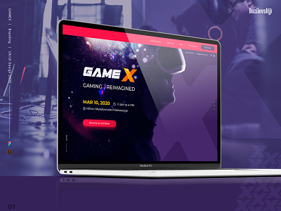 GameX branding design games logo ui ui design ux ux design video game web design