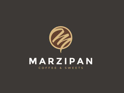 MARZIPAN branding coffee logo marzipan sweets