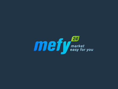 Mefy branding logo market logo