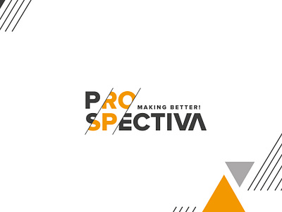 PROSPECTIVA branding design logo marketing vector