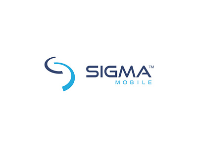 Sigma Mobile branding logo mobile s technology vector