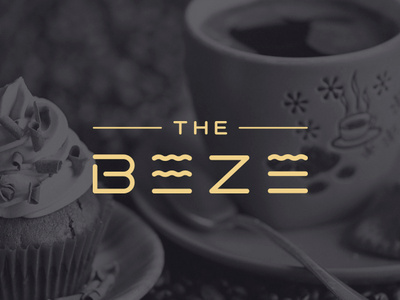 The Beze beze branding cake candy bar coffee logo sweet