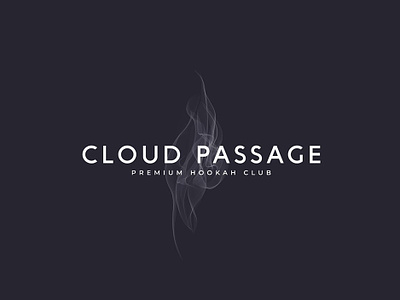 Cloud Passage branding clouds hookah logo lounge smoker