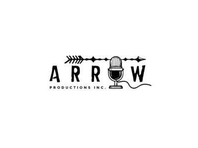 ARROW arrow branding logo microphone production sound soundwave