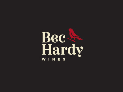 Bec Hardy Wines bird branding logo wine