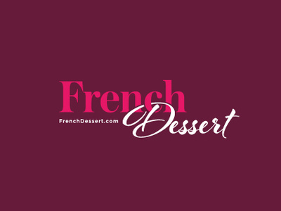 French Dessert bakery branding cakes candy logo sweets