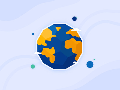 Earth 3d animated animation art design earth globe graphic design illustration illustrator motion graphics vector