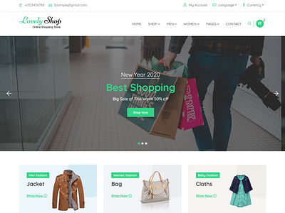 LovelyShop - eCommerce Bootstrap HTML Website Template