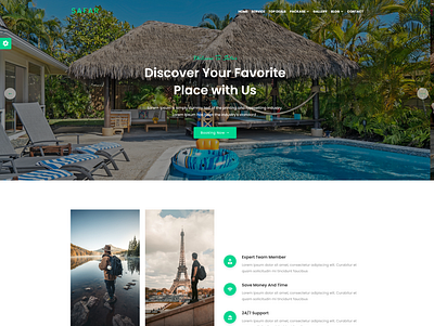 Safar - Tour and Travel Agency Landing Page Template onepage template