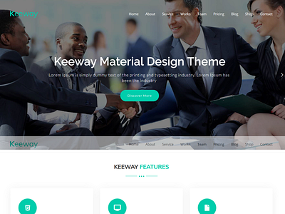 Keeway - Material Design WordPress Theme wordpress theme