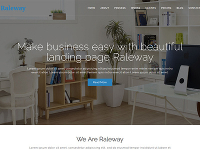 Raleway Lite - Free Bootstrap Agency WordPress Theme