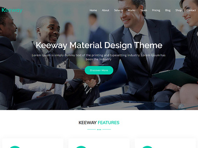 Keeway Lite - Free Material Design WordPress Theme