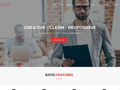 Ratio Lite - Free Material Design WordPress Theme