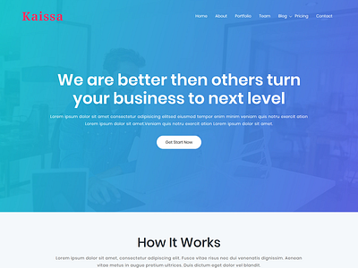 Kaissa - Landing Page WordPress Theme