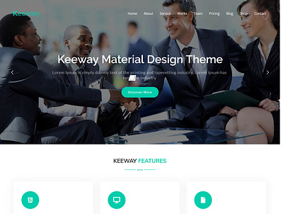 Keeway - Digital Agency One page WordPress Theme onepage wordpress theme wordpress theme