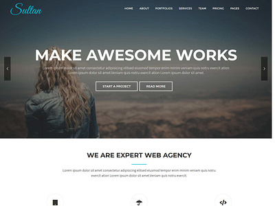 Sultan - One Page Business WordPress Theme