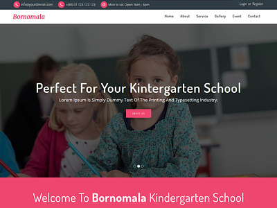 Bornomala - Kindergarten & School WordPress Theme