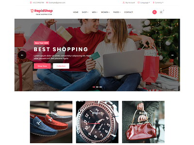RapidShop - eCommerce Bootstrap HTML Template bootstrap clean ecommerce multipurpose responsive shop shopping store
