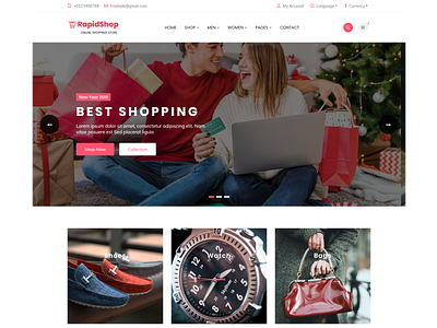 RapidShop - eCommerce Bootstrap HTML Template