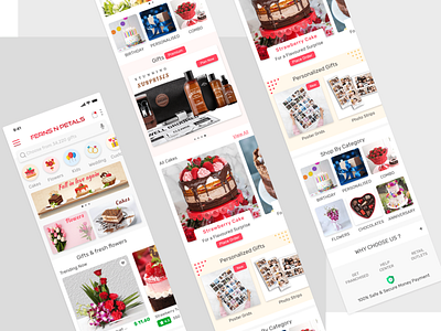 Gift App: Feel special adobexd app app design cake celebrate clean delivery flowers fresh gift home delivery lover order photo ui uiux ux wedding