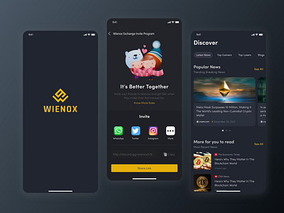 Wienox - Crypto Trading App