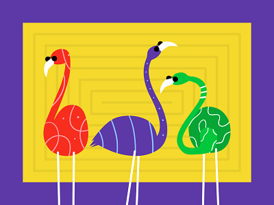 Flamingo 2d affinity designer animal colorfull colors cute flamingo flat illustration vector vibrant color vibrant colors