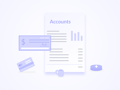 Accounts Illustration account account illustration bank bank account cards cheque illustration