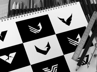Logomark Letter V creations black branding brandmark creative design designs flat geometric lettermark logo logo design logomark minimal monogram negative space simple sketch timeless v white