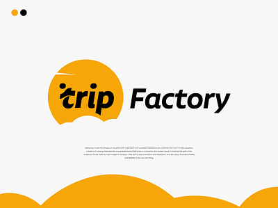 Trip Factory logo concept branding design logo logo design travel trip typography vector visual design