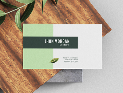 Fresh Business card design branding business card minimal print stationery
